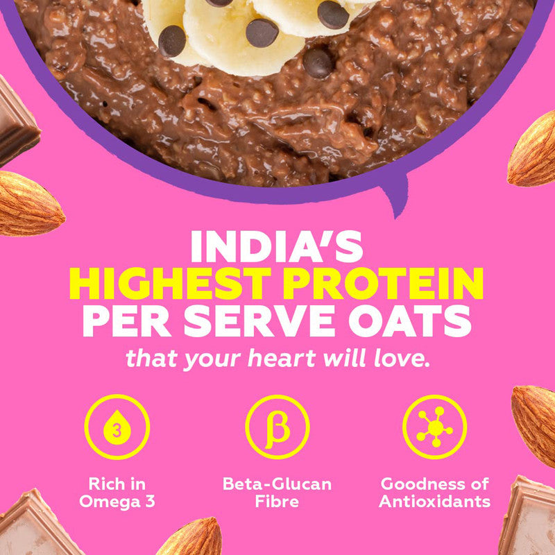 Choco Almond Protein Oats | High Fiber | 850 g