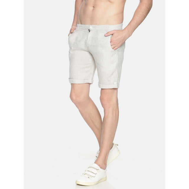 Hemp Slim Fit Shorts | White