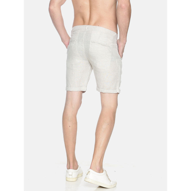 Hemp Slim Fit Shorts | White