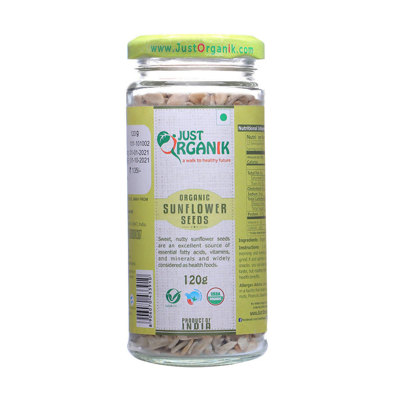 Organic Sun Flower Seeds | 120 g | Pack of 2