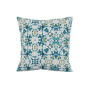 Cotton Cushion Covers | Floral Printed | Teal | Set of 5