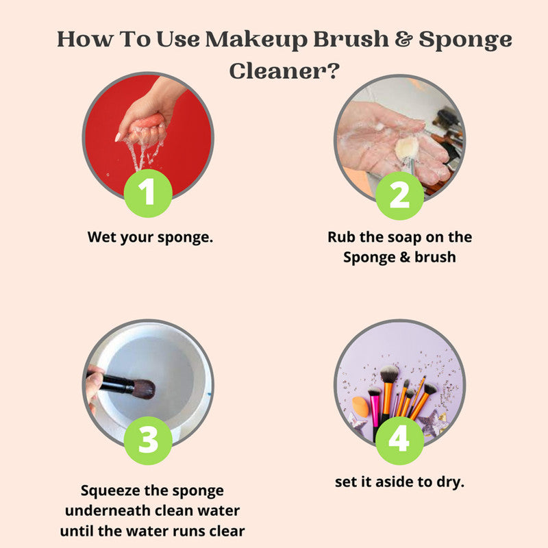 Make Up Brush & Sponge Cleaner | Natural Probiotics | 90 g