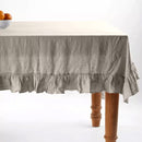 Pure Linen Tablecloth | Ruffled Medley