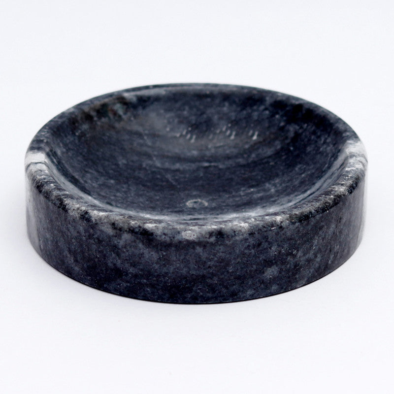 Marble Dispenser & Tray | Black | Set of 2