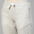 Women Pants | Hemp | Off White.