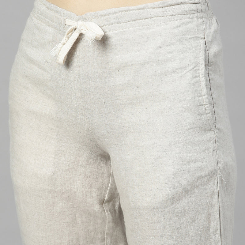 Women Pants | Hemp | Off White.