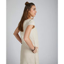 Beige 100 % Hemp A Line Dress