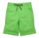 Chartreuse Cotton Shorts for Boys | Green