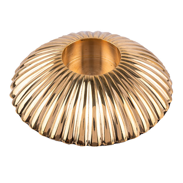 Brass Round Candle Holder