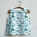 Cotton Baby Jabla & Pant Set | Mint Green