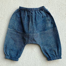 Organic Cotton Angarakha with Pants for Baby | Indigo Check