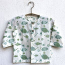 Organic Cotton Top and Pajama Set for Kids | Fish Print