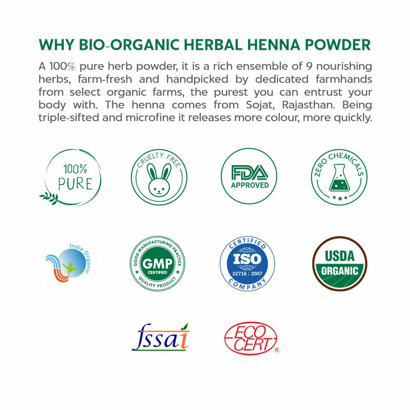 Henna Powder | 100% Organic & Hebal | Reduces Hair Fall | 100 g