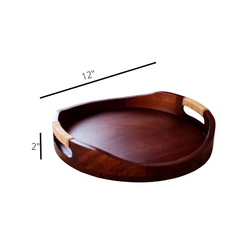 Wooden Platter | Solid Wood | Walnut