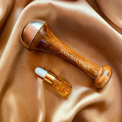 Kansa Face Massage Wand with FREE Gold Beauty Elixir Oil