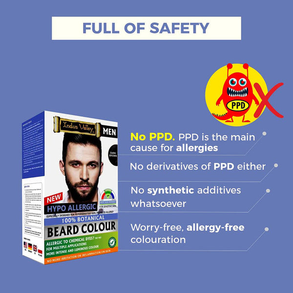 Natural Beard Colour | Hypo Allergic | Dark Brown