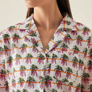 Organic Cotton Shirt | Floral Print | Multicolour