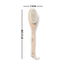 Wooden Body Brush | Double Sided Brush | 2 In 1 | Free Loofah