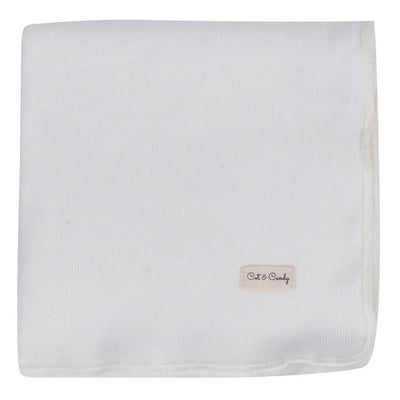 100% Organic Cotton Baby Blanket | White