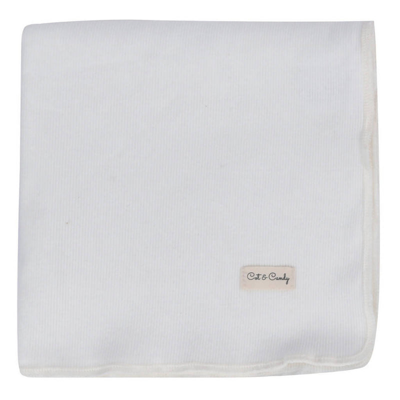 100% Organic Cotton Baby Blanket | White