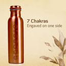 Copper Bottle | 7 Chakra Engraved | 1 Litre