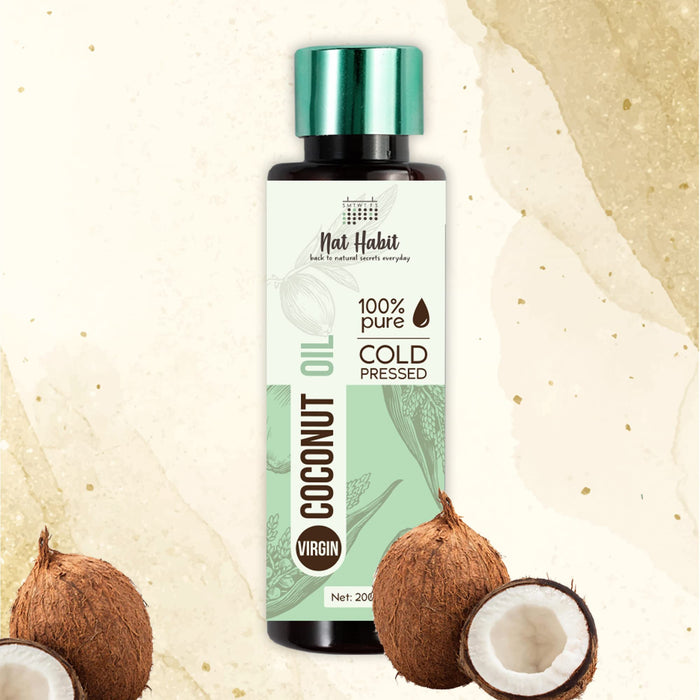 Virgin Coconut Oil | Nat Habit Skin & Hair Oil | 200 ml