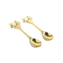 Antler-Shaped Brass Utensils Spoons | Tea Spoon | Pack of 1