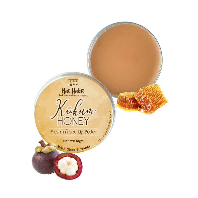 Nat Habit Kokum Honey Lip Balm | Dry Lips Repair | 10 g