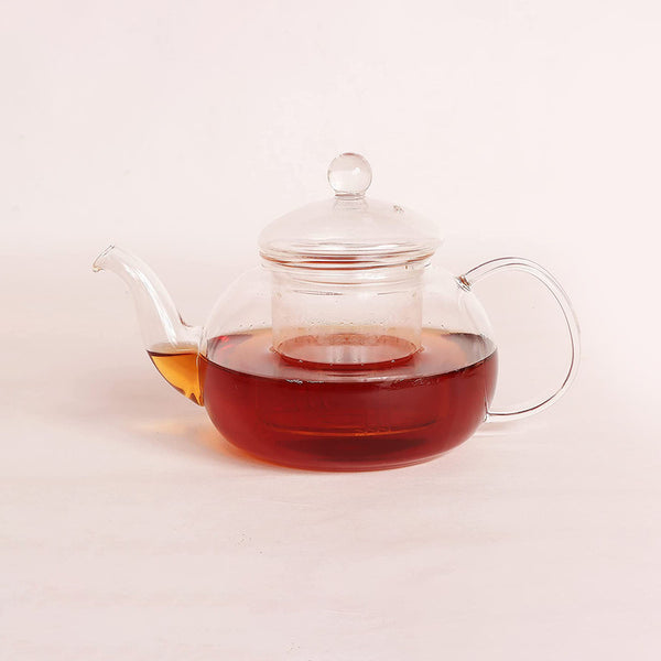 Hand Blown Glass Tea Pot with Removable Glass Infuser | Loose Leaf Tea Maker | 500 ml