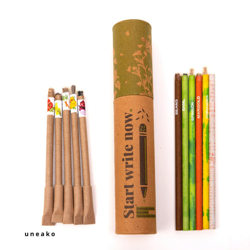 Plantable Pen and Pencil Kit | Set of 10 | Multicolor