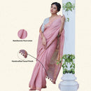 Linen Saree | Festive Wear for Women | Pink