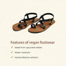 Paaduks Sandals for Men | Upcycled Rubber | Brown & Black.