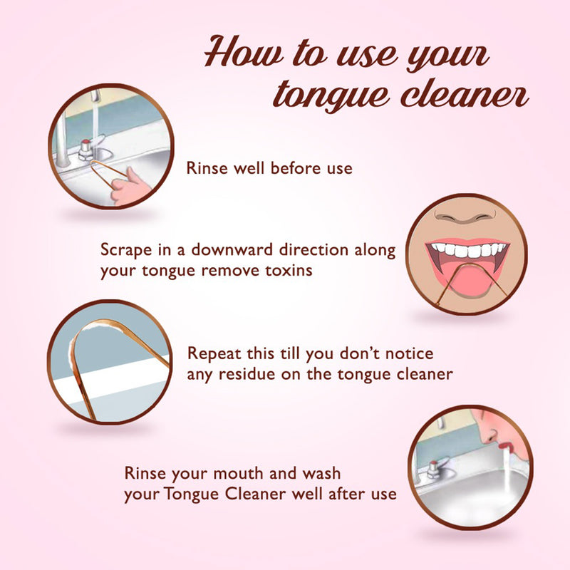 Copper Tongue Cleaner | Straight | Pack of 2.