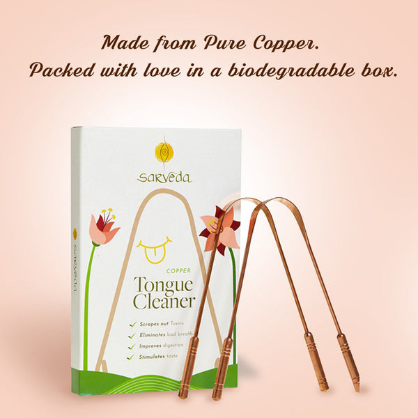 Copper Tongue Cleaner | Straight | Pack of 2.