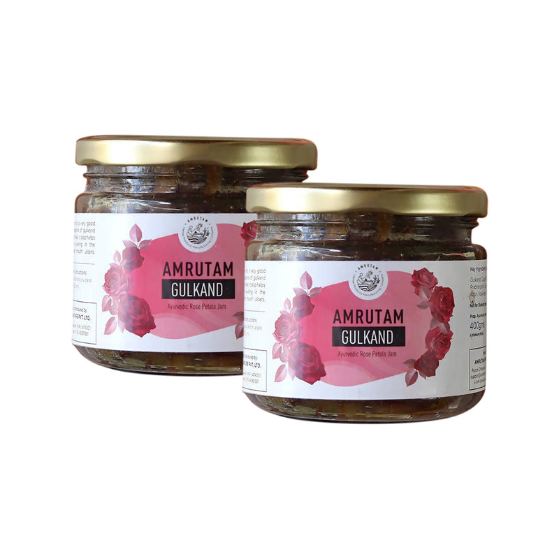 Amrutam Organic Gulkand Rose Petals Jam | 100 g | Pack of 2