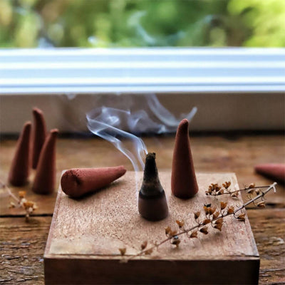 Amrutam Incense Cones | Natural Aroma | Dhoop Cones | 15 Cones