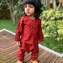 Organic Cotton Kurta Set for Baby | Maroon