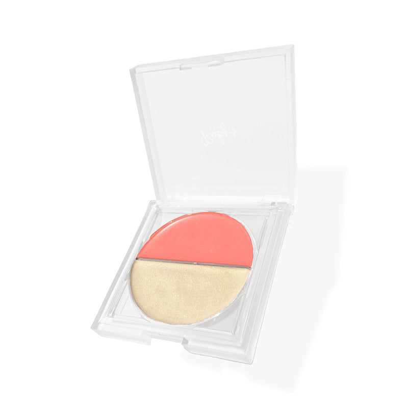 Crème Highlighter & Blush Duo | 2 In 1  | Aura + Peach | 9 g