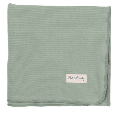100% Organic Cotton Baby Blanket | Sage