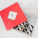 Festive Hampers | Vegan Crimson Red Chocolate Dates Gift Box | 12 Pcs