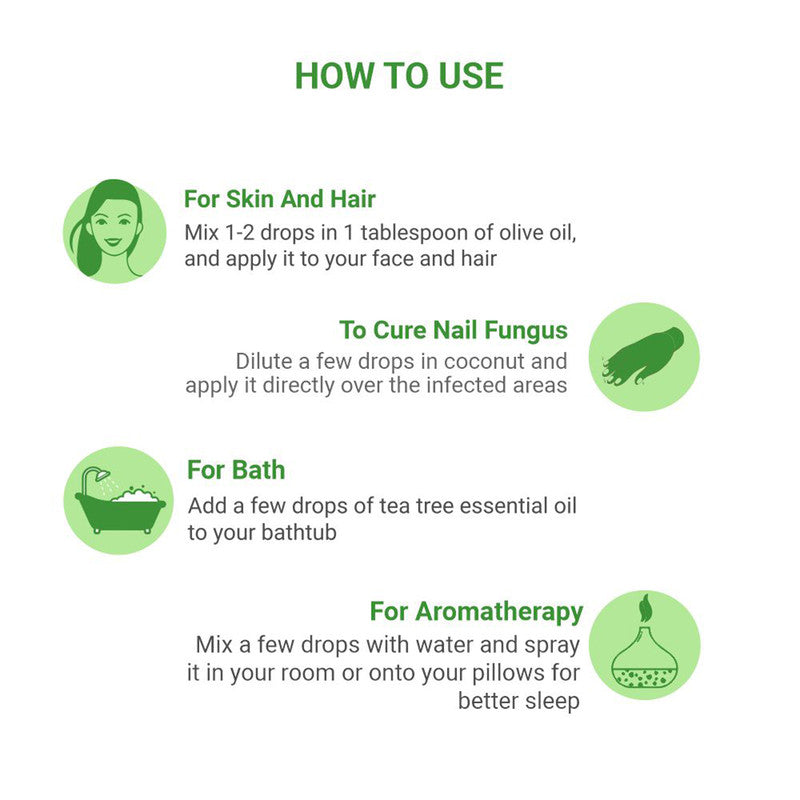 Tea Tree Essential Oil | Reduce Hair Fall | 15 ml