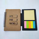 Recycled Paper Notebook | Colorful Sticky Note Strips and Sheets