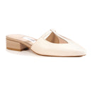 Ethically Sourced Leather Mules | Ivory & Nude