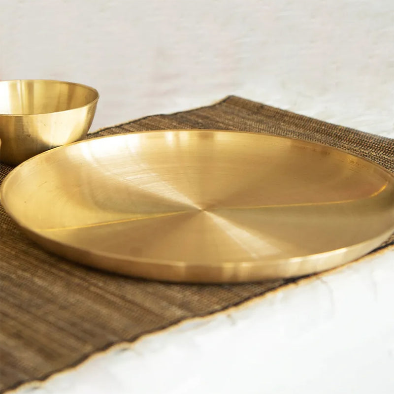 Bronze Utensils | Kansa Thali | 10.5 Inches.