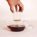 Hand Blown Glass Tea Pot with Removable Glass Infuser | Loose Leaf Tea Maker | 500 ml