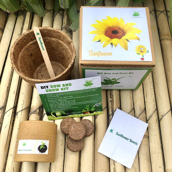 Eco friendly Gifts | DIY Gardening Kit | Sunflower