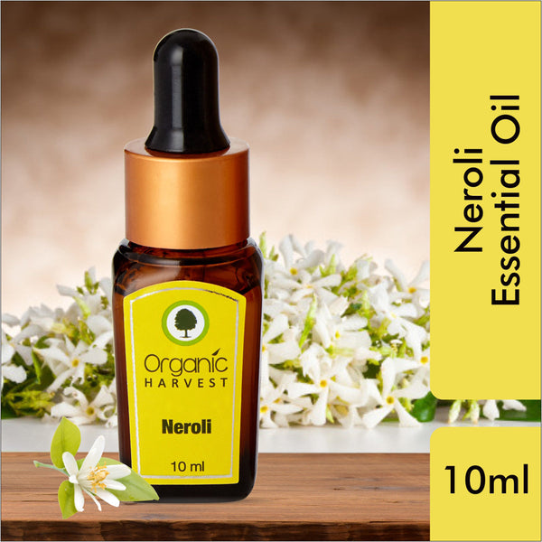 Organic Harvest Neroli Essential Oil| For Skin Moisturization, Stress & Anxiety Reliever | 10ml