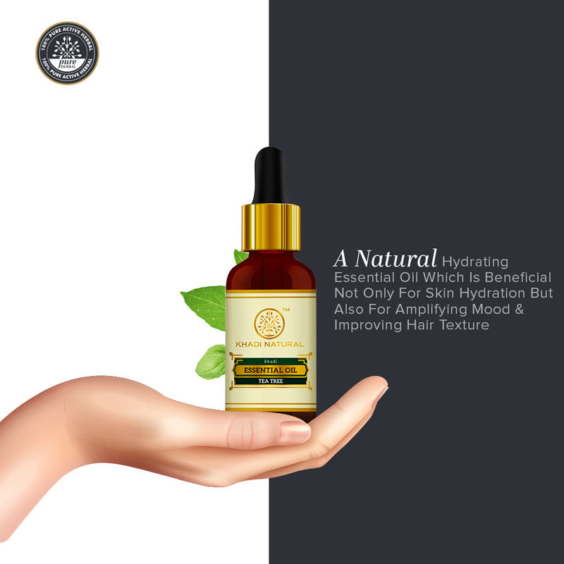 Khadi Natural | Tea tree Oil | Anti Dandruff And Skin Nourishment | 15 ml