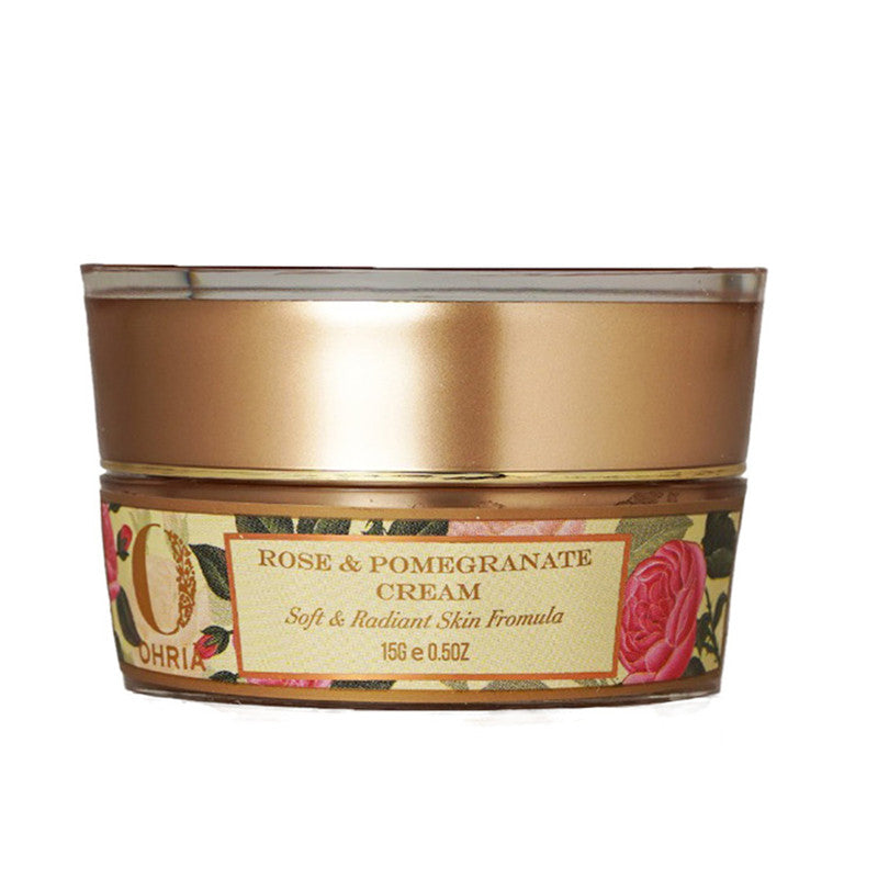 Ohria Ayurveda Skin Hydration Cream | Rose & Pomegranate | 15 g