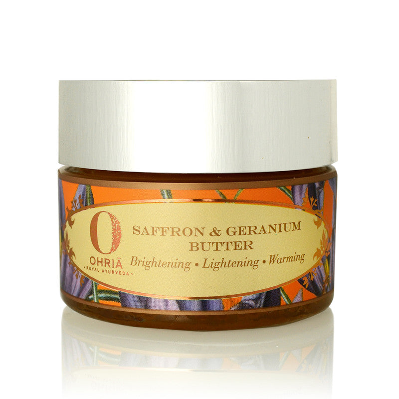 Ohria Ayurveda Body Butter | Blemishes & Dark Circles | 50 g | Saffron & Geranium